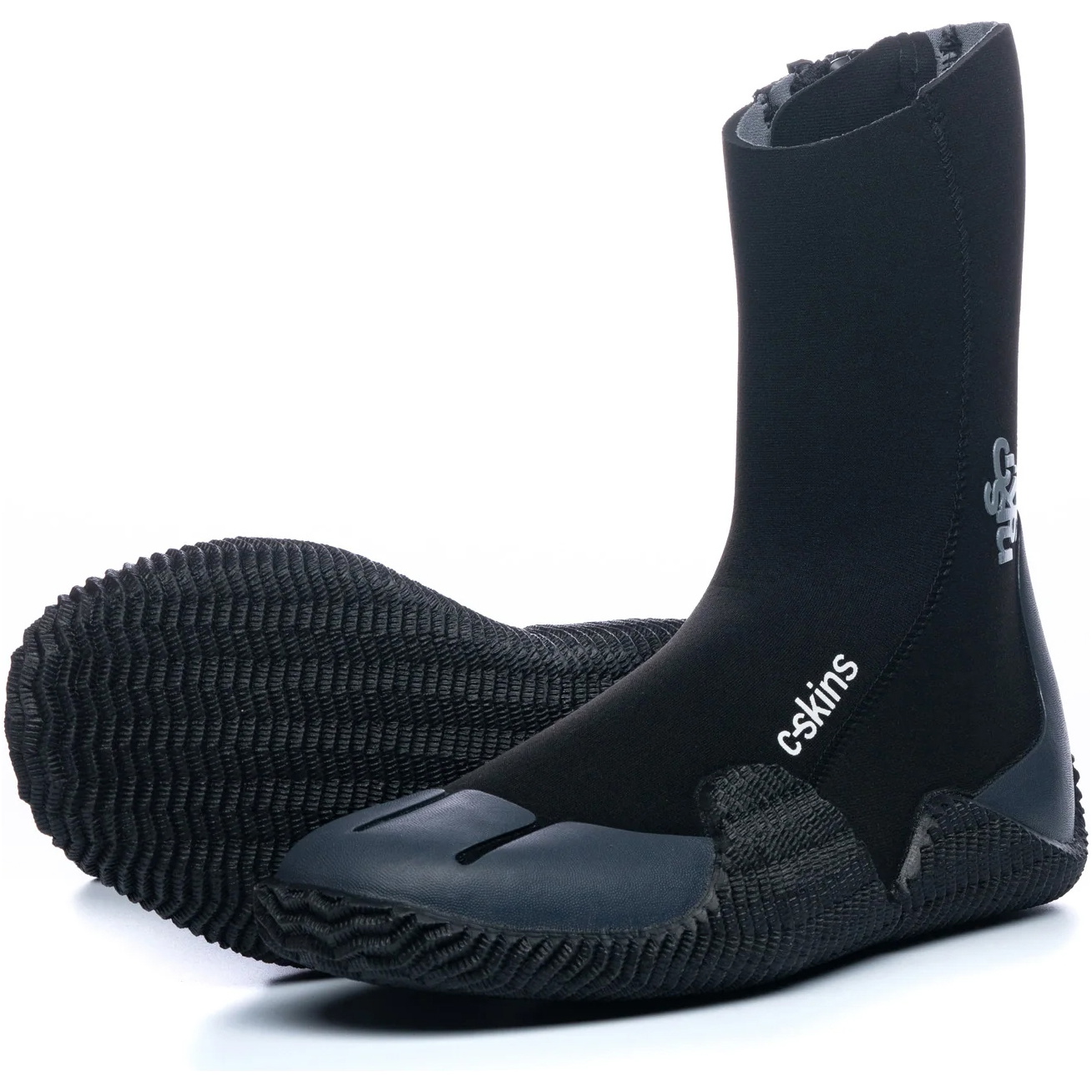 2026 C-Skins Legend 5mm Zipped Round Toe Boots C-BOLERTZ - Black / Charcoal